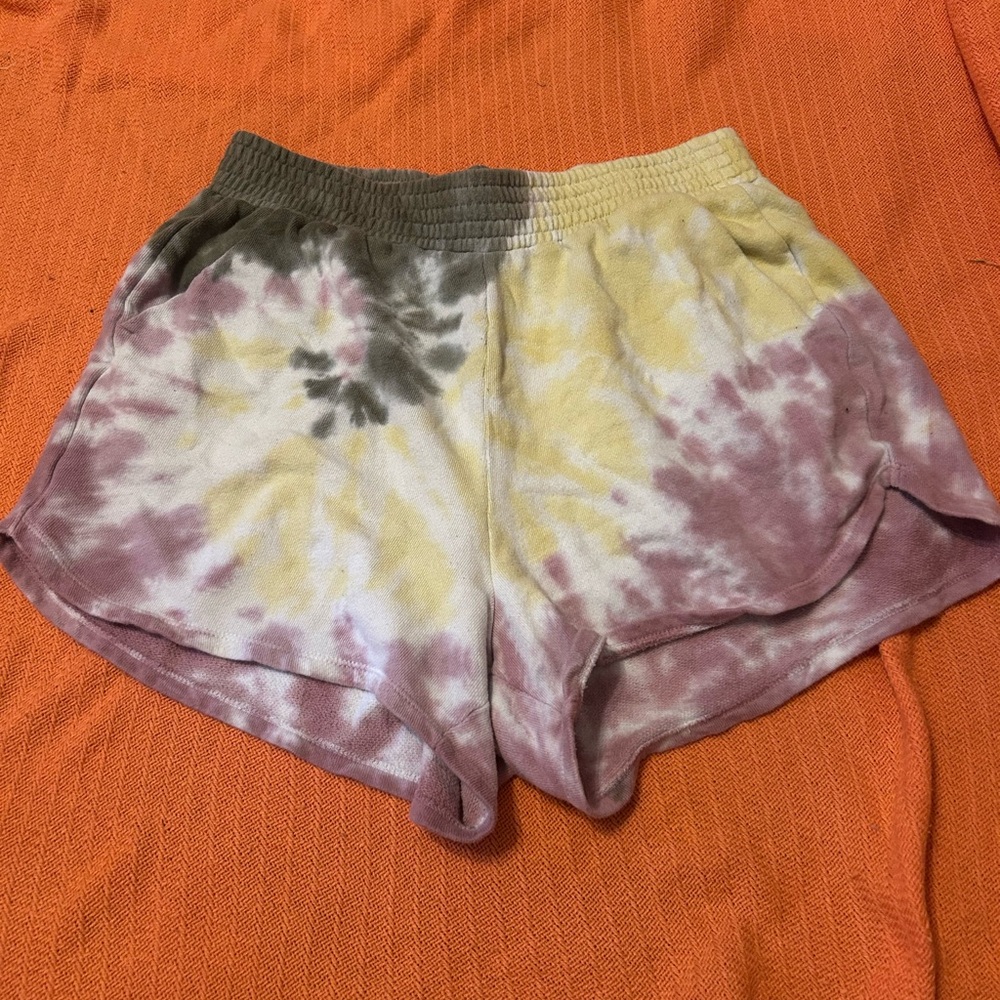 Tie-Dye Women's Shorts - Multicolor